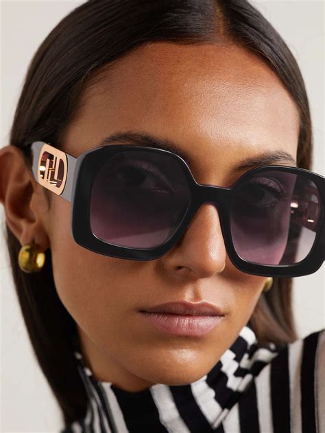 fendi square sunglasses|fendi oversized sunglasses.